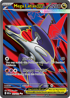 Ultra rare Pokémon card Mega Latias ex 163/132 from Mega Evolution expansion