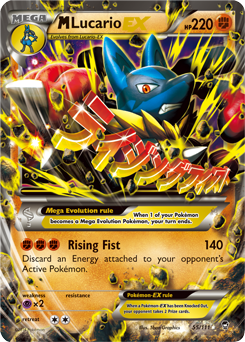Mega Lucario EX 55/111 Pokémon card from Furious Fists for sale at best price