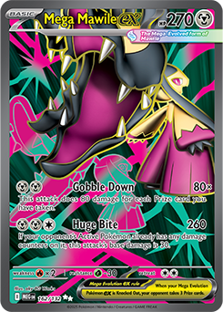 Ultra rare Pokémon card Mega Mawile ex 162/132 from Mega Evolution expansion