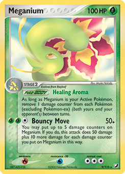Carte Pokémon Meganium 9/115 de la série Ex Forces Cachées en vente au meilleur prix