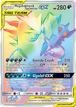 Mega Sableye Tyranitar GX 245/236 Pokémon card from Unified Minds for sale at best price