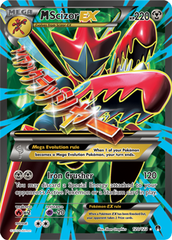 Full Art Pokémon Pokémon card Mega Scizor EX 120/122 from Breakpoint expansion