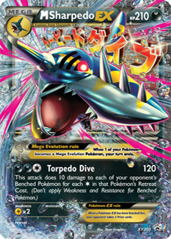 Promo Pokémon card Mega Sharpedo EX XY200 from XY Promos expansion