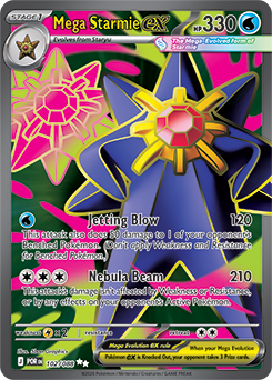 Mega Starmie ex 102/88 Pokémon card from Perfect Order for sale at best price