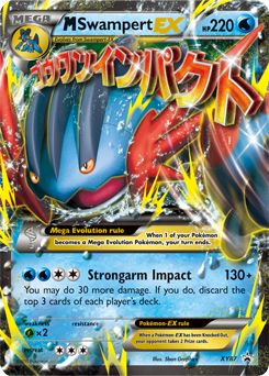 Promo Pokémon card Mega Swampert EX XY87 from XY Promos expansion