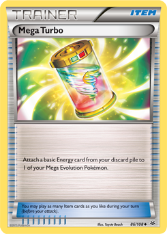 Mega Turbo 86/108 Pokémon card from Roaring Skies for sale at best price