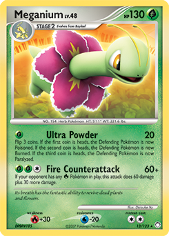 Meganium 13/123 Pokémon card from Mysterious Treasures for sale at best price