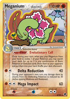 Meganium 4/101 Pokémon card from Ex Dragon Frontiers for sale at best price