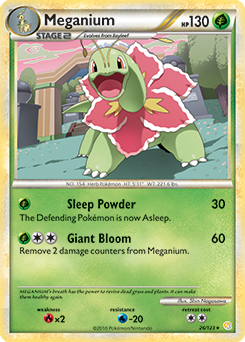 Meganium 26/123 Pokémon card from HeartGold SoulSilver for sale at best price