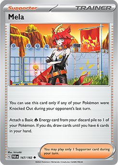 Mela 167/182 Pokémon card from Paradox Rift for sale at best price