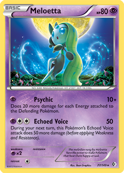 Meloetta 77/149 Pokémon card from Boundaries Crossed for sale at best price