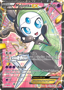 Carte Pokémon Meloetta EX RC25/RC25 de la série Legendary Treasures en vente au meilleur prix