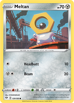 Meltan 129/189 Pokémon card from Darkness Ablaze for sale at best price