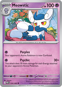 Meowstic 34/88 Pokémon card from Perfect Order for sale at best price