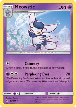 Meowstic 80/214 Pokémon card from Unbroken Bonds for sale at best price