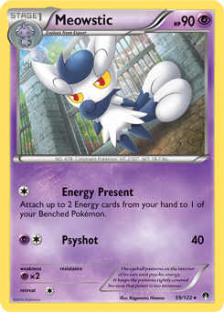 Meowstic 59/122 Pokémon card from Breakpoint for sale at best price