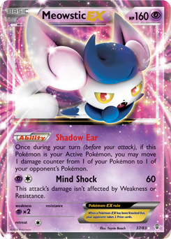 Meowstic EX 37/83 Pokémon card from Generations for sale at best price