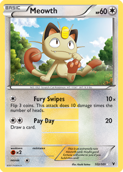 Meowth 102/101 Pokémon card from Noble Victories for sale at best price