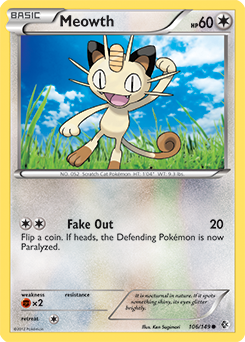 Meowth 106/149 Pokémon card from Boundaries Crossed for sale at best price