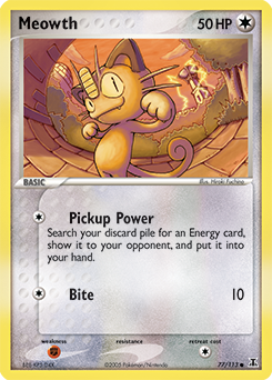 Meowth 77/113 Pokémon card from Ex Delta Species for sale at best price