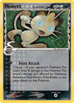 Carte Pokémon Meowth 11/17 de la série POP 5 en vente au meilleur prix