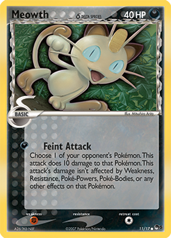 Carte Pokémon Commune Meowth 11/17 de la série POP 5