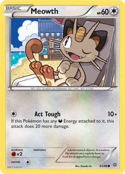 Meowth 61/98 Pokémon card from Ancient Origins for sale at best price