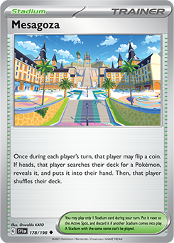 Uncommon Pokémon card Mesagoza 178/198 from Scarlet & Violet expansion
