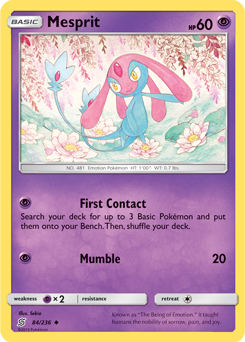 Mesprit 84/236 Pokémon card from Unified Minds for sale at best price