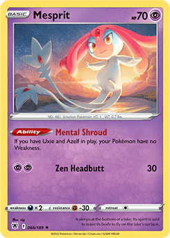 Mesprit 066/189 Pokémon card from Astral Radiance for sale at best price