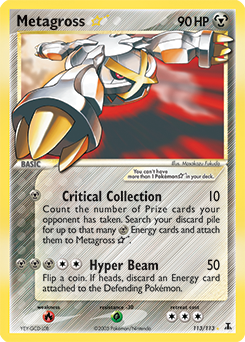 Metagross Star 113/113 Pokémon card from Ex Delta Species for sale at best price