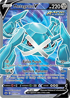 Metagross V 181/198 Pokémon card from Chilling Reign for sale at best price