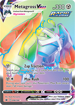 Metagross VMAX 208/198 Pokémon card from Chilling Reign for sale at best price