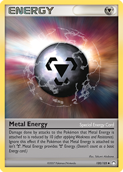 Uncommon Pokémon card Metal Energy 120/123 from Mysterious Treasures expansion