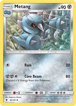 Metang 84/145 Pokémon card from Guardians Rising for sale at best price