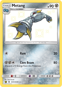 Metang SV31/SV94 Pokémon card from Hidden Fates for sale at best price