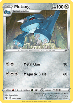 Metang 117/185 Pokémon card from Vivid Voltage for sale at best price
