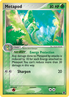 Carte Pokémon Chrysacier 39/112 de la série Ex Rouge Feu Vert Feuille en vente au meilleur prix