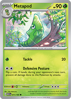 Metapod 11/165 Pokémon card from 151 for sale at best price