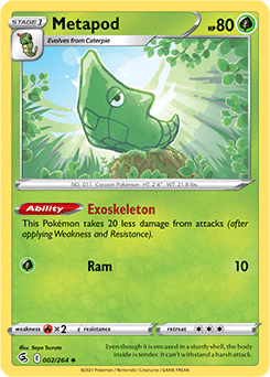 Metapod 2/264 Pokémon card from Fusion Strike for sale at best price