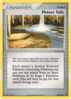 Carte Pokémon Peu commune Site météore 89/107 de la série Ex Deoxys