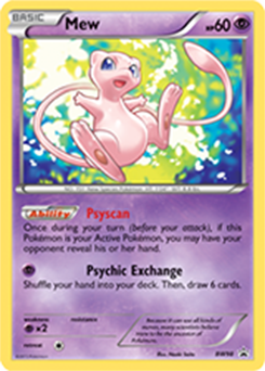 Promo Pokémon card Mew BW98 from Back & White Promos expansion