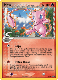 Carte Pokémon Mew 3/17 de la série POP 5 en vente au meilleur prix