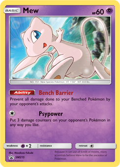 Mew SM215 Pokémon card from Sun and Moon Promos for sale at best price
