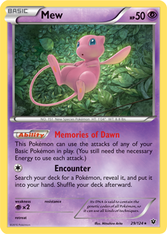 Mew 29/124 Pokémon card from Fates Collide for sale at best price