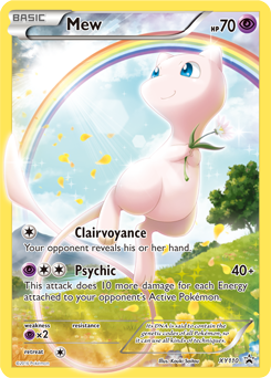 Promo Pokémon card Mew XY110 from XY Promos expansion