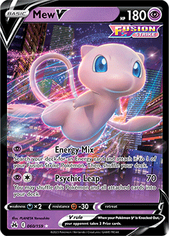 Mew V 060/159 Pokémon card from Crown Zenith for sale at best price