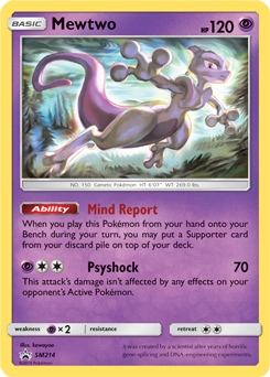 Mewtwo SM214 Pokémon card from Sun and Moon Promos for sale at best price