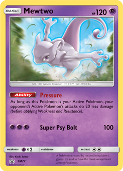 Mewtwo SM77 Pokémon card from Sun and Moon Promos for sale at best price