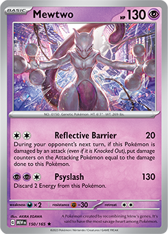 Mewtwo 150/165 Pokémon card from 151 for sale at best price